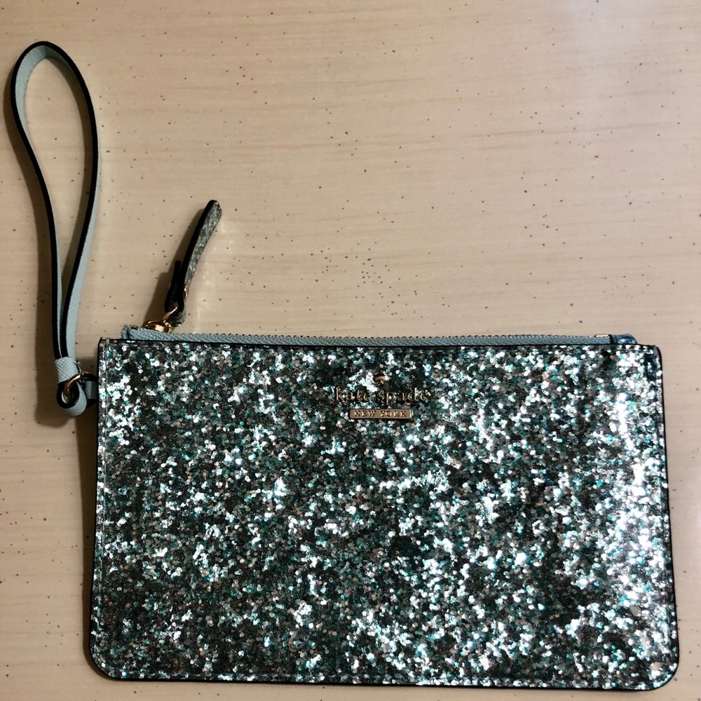 Kate Spade Specialty glitter wristlet
